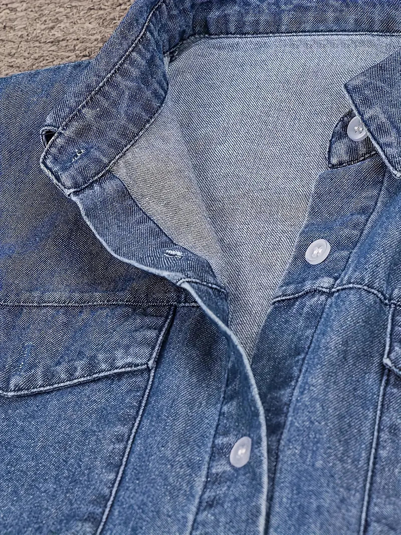 Aya™ – Naisten farkkumekko nappiyksityiskohdilla