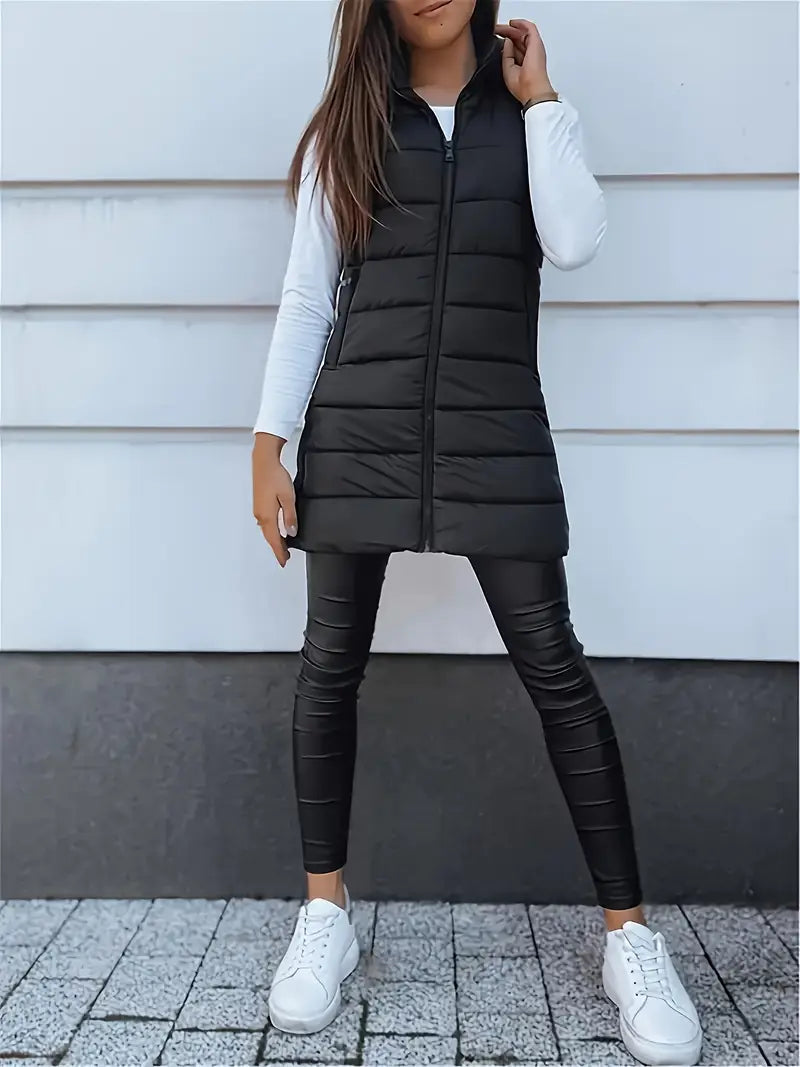 Emilia™ - Puffer Pitkä liivi