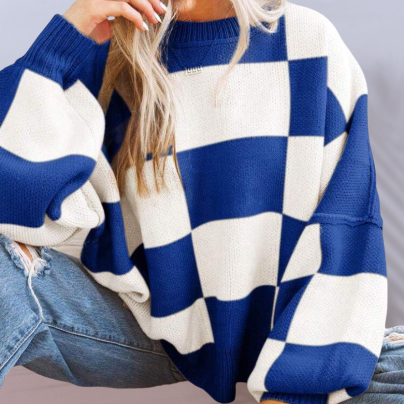 Hailey™- Rento löysä neulepusero