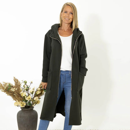 Tessa™ – Pitkä talvinen hupullinen takki