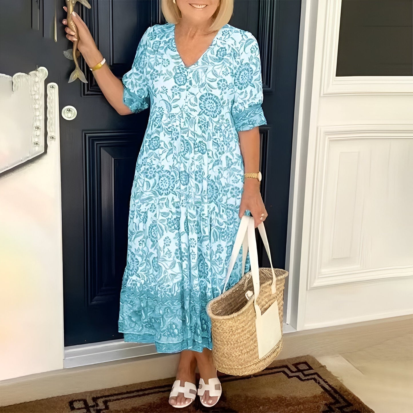 Lucy™ – Naisten elegantti kukkamekko