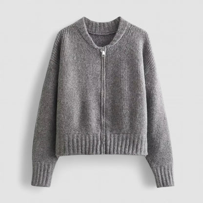Emma™ – Talvinen vetoketjullinen neuletakki