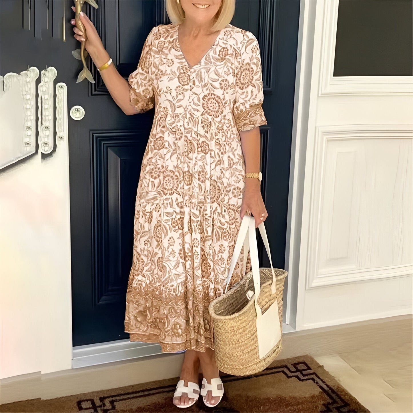 Lucy™ – Naisten elegantti kukkamekko