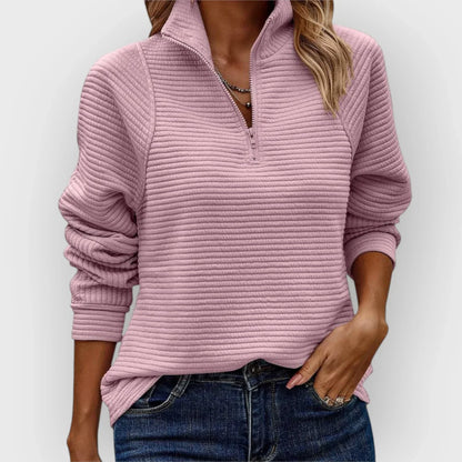 Melissa™ – Rento puolivetoketjuinen villapaita