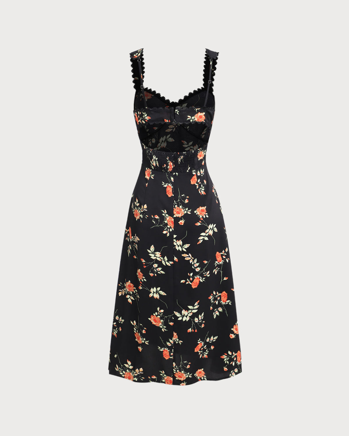 Rosalie™ – Elegantti Kukallinen Slim Fit Midi-mekko